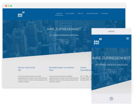 Mywebsitenow templates business DE